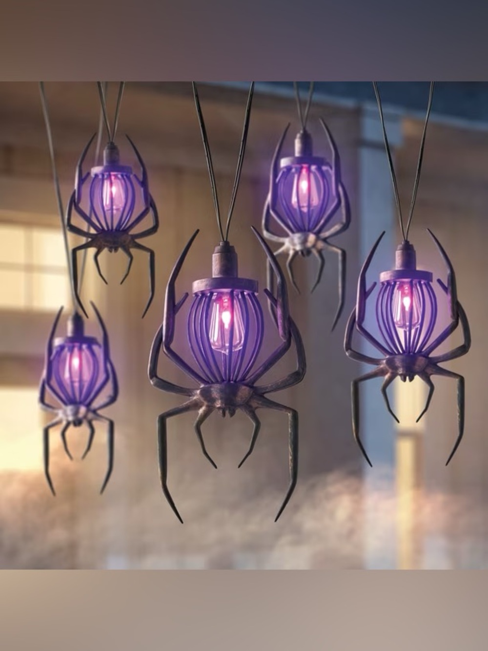 Halloween Flame Lights, Set of 5